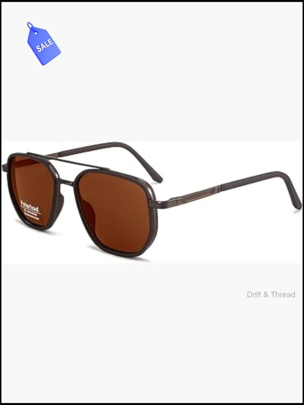 Vintage Polarized Sunglasses UV400 Protection Retro Square Shades Unisex